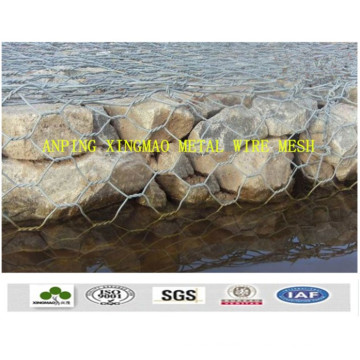 8X10cm (Galfan) Zink-Aluminium-Legierung Gabion Korb / Gabion (XM-111)